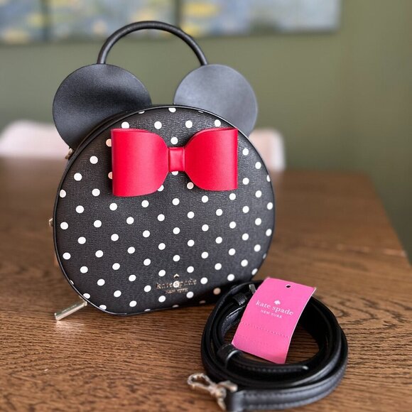 NWT! NEW! Kate Spade Disney x Kate Spade Minnie Top Handle Crossbody Bag - Picture 1 of 9